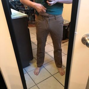 Ultimate Straight Khakis Coffee Coloured